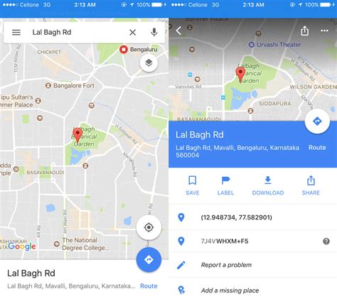 latitude longitude google maps.